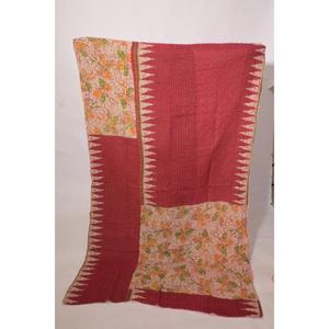 Handmade Cotton <b>Kantha</b> Quilt Vintage Indian Bedspread Reversible <b>Throw</b> Gift for Her - Product Image 2