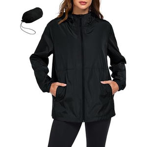 Vestes coupe-vent à fermeture éclair intégrale pour femmes, vêtements décontractés pour la randonnée en plein air, le camping, veste coupe-vent pour femmes - Product Image 4