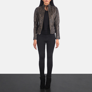 Casual Lightweight Women Petite Size Cropped Notched Lapel Short Vegan Leather Motorcycle <b>Jacket</b> Waterproof Windproof Faux Fur - Product Image 3