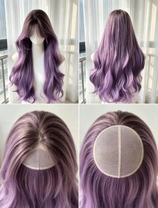 Peluca de Pelo Largo Rizado con Reflejos Arcoíris de Calidad Premium para Fiestas, Cosplay y Actuaciones Escénicas Disponible para la Venta - Product Image 2