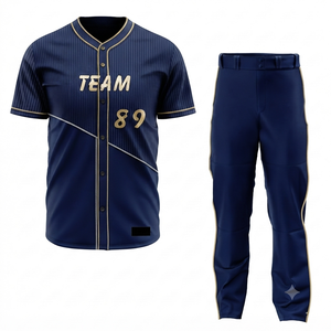 Ensemble Maillot et Pantalon de Baseball Homme Ostriya International à Manches Courtes, Uni, Anti-humidité, Respirant, en Polyester, Personnalisable - Product Image 6
