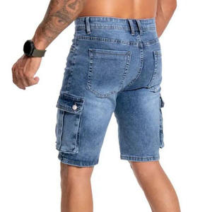 Shorts de Mezclilla Clásicos para Hombre, Corte Recto, Casuales, de Verano, Material de Algodón, Duraderos, para Uso Diario y Deportivo - Product Image 4