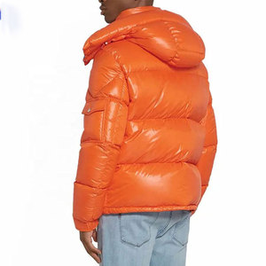 Vestes matelassées d'hiver chaudes et épaisses en polyester, color-block, avec capuche, pour hommes, nouvelle mode, sur mesure, vente en gros - Product Image 4