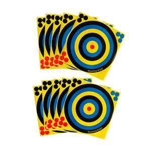 10 Pezzi Bersagli Fluorescenti Verdi Reattivi per Tiro <span class=keywords><strong>al</strong></span> <span class=keywords><strong>Bersaglio</strong></span>, Adesivi per Bersagli da 8 Pollici - Product Image 5