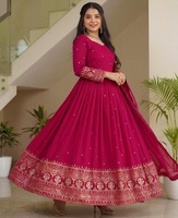 Nouvelles collections de robes Anarkali de créateurs, tenues de soirée, costumes Salwar Kameez élégants, disponibles en grandes tailles pour femmes, pour mariage.