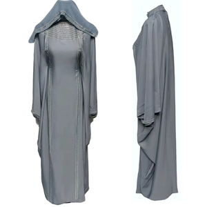 Custom Women <b>Islamic</b> <b>Clothing</b> Muslim Loose Elegant Cotton Breathable Lightweight Floor Length Abaya Color Plus Size Bat Long - Product Image 6