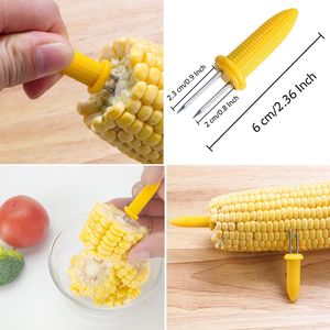 24 Pack Stainless Steel Corn Holders and Cob Skewers for Home and <b>BBQ</b> Cooking Grill Corn on the Cob with Ease - Product Image 4