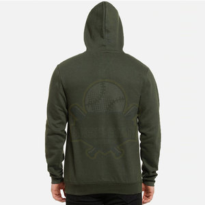 Sudadera con Capucha Personalizada para Hombre, Color Sólido, Corte Regular Informal, con Bolsillo, Tejida, 100% Algodón, Resistente al Viento e Impermeable para Invierno - Product Image 2