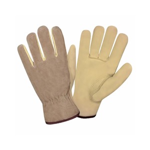 Premium Grain Leather Work <b>Driver</b> Mechanic Safety <b>Gloves</b> Palm Anti-Slip Screen Adjustable <b>Driver</b> <b>Gloves</b> - Product Image 4