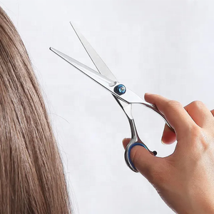 Ciseaux de barbier professionnels Tegra, lames en acier inoxydable chirurgical, poignées en caoutchouc, peigne à 28 dents pour droitiers, salon de coiffure - Product Image 6