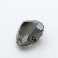 Diamant synthétique noir fantaisie en forme de cœur, cultivé en laboratoire, certifié IGI, taille excellente, 2,40 carats, clarté VVS2.