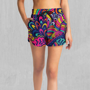 Shorts de Yoga para Mujer, Cintura Media, Elegantes, con Malla Sublimada, Ropa Deportiva de Alto Rendimiento - Product Image 4