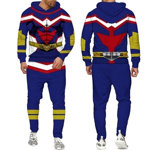 Ensemble Sweat à capuche et pantalon de survêtement pour hommes, haut de gamme, bon marché, 2 pièces imprimées, pull épais, survêtement de poche kangourou rembourré, offre spéciale - Product Image 6