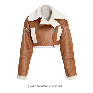 Chaqueta de Motociclista Clásica para Hombre, de Cuero Genuino, Estilo Urbano, para Invierno, Cuello Alto, Corte Ajustado, Forro de Poliéster Impermeable - Product Image 3