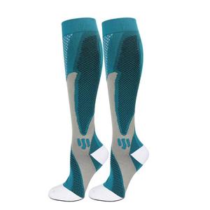Chaussettes de compression pour hommes, solides, antidérapantes, fines, tricotées, respirantes, pour le sport, été, polyamide - Product Image 5