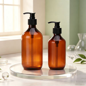 200/250/300/500ml PET Plastic <b>Dispensing</b> <b>Bottles</b> for Skincare, Essential Oils, and <b>Shampoo</b> - Pump-Action Lotion <b>Bottles</b> - Product Image 3