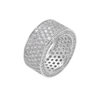 Bague Hip Hop de Luxe en Diamant de Qualité Supérieure pour la Mode Streetwear, les Fêtes et les Occasions Spéciales, Disponible à un Prix Abordable - Product Image 1