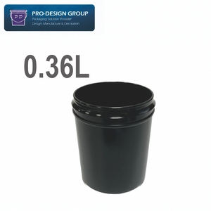 Seau en plastique de 0,36 L avec couvercle inviolable à bande de sécurité, pot en PEHD pour le stockage de masque de soudure de circuits imprimés, produits chimiques électroniques et encre - Product Image 2