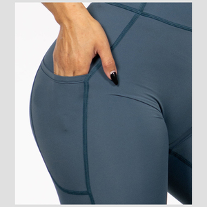 Leggings sin Costuras para Mujer, Efecto Push-Up, Control de Abdomen, Cintura Alta, Color Sólido, Pantalones de Yoga, Leggings Deportivos para Mujer con Bolsillos - Product Image 6