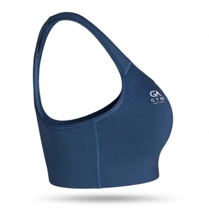 Soutien-gorge de yoga grande taille pour femme GYM ACTIVE, motif léopard, avec logo personnalisé, dos à bretelles, sans couture, pour entraînement et fitness - Product Image 4