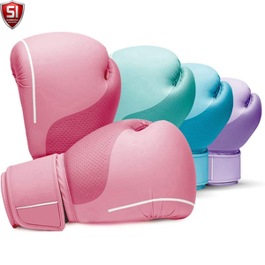 ถุงมือชกมวย SUMROOS SI หนังสีชมพู สายรัดข้อมือปรับได้ ทนทาน ป้องกันได้ดี สวมใส่สบาย อุปกรณ์ฝึกซ้อม ดีไซน์แบบผูกเชือก - Product Image 6