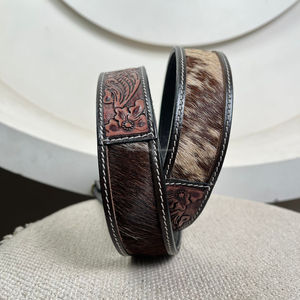 2025 Wholesale New Design Hand Tooled <b>Leather</b> <b>Guitar</b> <b>Strap</b> Genuine Cowhide <b>Leather</b> High Quality Adjustable Length Shoulder <b>Strap</b> - Product Image 4