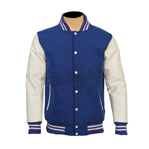 Veste Letterman en cuir moderne avec manches en cuir, design classique Varsity, couleur personnalisée, vêtement d'extérieur confortable, veste Letterman - Product Image 1
