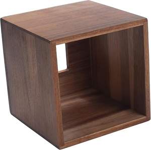 Porte-boîte à mouchoirs en bois à un seul niveau - Product Image 5