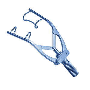 Spéculum ophtalmique manuel réglable en acier de haute qualité, lames ouvertes en fil, style Kratz, instrument chirurgical ophtalmique réutilisable, certifié CE - Product Image 1