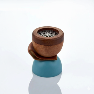 Elegante Quemador de Incienso de Madera para Hogar u Oficina, Regalo Festivo para Ramadán y Eid, Acabado Pulido, Moderno Quemador Árabe de Oud - Product Image 5