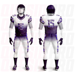 Uniforme de football américain de haute qualité, vêtements de football haut de gamme, maillots pour jeunes, respirants, prix abordable, derniers uniformes d'équipes - Product Image 6