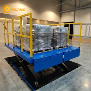 Plateforme élévatrice à ciseaux ultra-basse de 1500 kg de capacité, conforme à la norme ISO9001, avec arrêt d'urgence pour la sécurité - Product Image 4