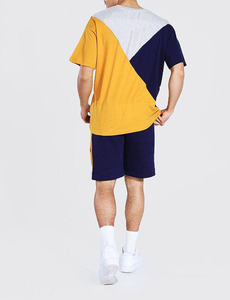 Summer Fashion Streetwear 100% Cotton Men T shirt and Shorts <b>Sets</b> Unisex Custom Logo Shorts and t Shirt <b>Set</b> Men - Product Image 4