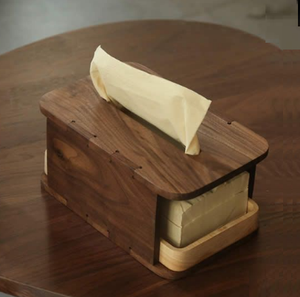 Porte-mouchoirs et distributeur de serviettes en bois décoratif, durable et portable, au design contemporain – Le meilleur choix - Product Image 1