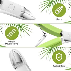 15 cortaúñas de alta resistencia para cortar uñas gruesas y duras y para el cuidado profesional de los pies, con mango largo y suave. - Product Image 3