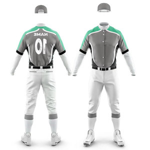 Sublimation Pattern Baseball Uniform Jersey with Pants <b>Compression</b> Breathable Anti-Bacterial Uniform Athletic Youth OEM Uniform - Product Image 4