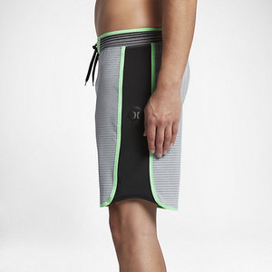 Men's Eco-Friendly Breathable Casual Board Shorts Solid Color <b>Mid</b> Rise Knee Length Custom Zipper Front Logo Oxford Fabric - Product Image 5