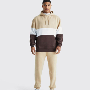 Conjunto Deportivo Unisex de Algodón con Logotipo Personalizado Bordado al por Mayor, Conjunto de Sudadera con Capucha y Pantalones Deportivos Gruesos para Hombre - Product Image 1