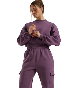 Sudadera Extra Grande de Primera Calidad para Mujer, Cuello Redondo, Último Diseño, Hombros Caídos, Logotipo Frontal, Sudadera Extra Grande para Mujer - Product Image 3