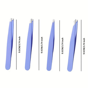 Juego de Pinzas para Cejas Profesionales para Mujer con Punta Inclinada, Instrumentos de Belleza y Cuidado Personal - Product Image 2