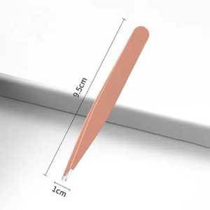 Pinzas para Cejas de Acero Inoxidable con Punta Inclinada SEVMEK INSTRUMENTS para una Depilación Precisa, Aplicaciones Profesionales de Belleza - Product Image 3