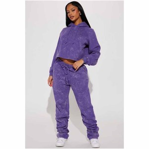 Crop hoodie <b>Women's</b> Tracksuit Street Wear New Arrival <b>Women</b> Track Suit for Adult Custom Casual 100% Cotton Made in Pakistan - Product Image 5