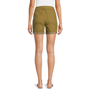 Nouvelle Arrivée Short en Jean Délavé Couleur Unie Grande Taille pour Femme – Design Personnalisé et Élégant - Product Image 3