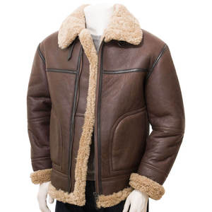 Chaqueta de Piel de Oveja de Alta Calidad, Logotipo Personalizado, Servicio OEM/ODM, Cuero Genuino Suave, Prenda de Moda - Product Image 1