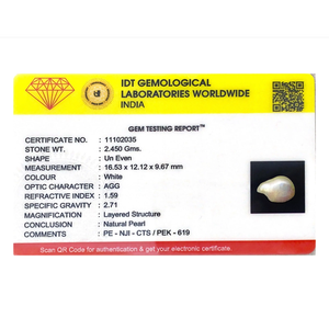 Natural AA Grade Handcrafted Keshi Pearl 14mm Loose Gemstone for Fine Jewelry - Product Image 4