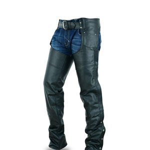 Long Lasting Stable Wear Professional Horseback Training Apparel Outdoor <b>Riding</b> Equipment Classic Brown Black Leather <b>Chaps</b> - Product Image 2