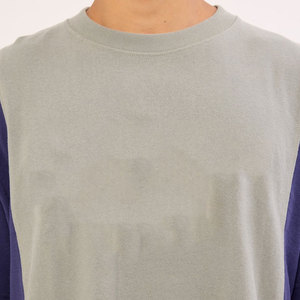 Custom Unisex Jersey Heavyweight O Neck Panel Design Plus Size Baggy <b>Down</b> Shoulder T-Shirt Streetwear Casual Design Breathable - Product Image 6