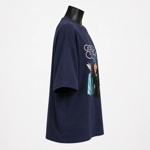 SZA Women's Navy Regular Fit Crop <b>Top</b> <b>Raglan</b> Sleeve Short Sleeve Cotton Jersey Printed Logo Streetwear Style Breathable Quick - Product Image 4