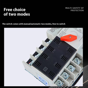 Système d'alimentation sans interruption à temps de réponse en millisecondes, commutateur de transfert automatique double alimentation 125A/4P, convertisseur AC-générateur - Product Image 5