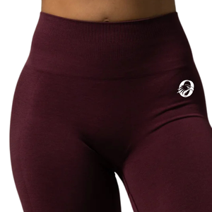 Pantalon évasé mi-taille pour femme, couleur bordeaux, extensible, pour le sport, le fitness, le yoga, l'entraînement, vêtements de sport, bas de tenue souple et performant - Product Image 4